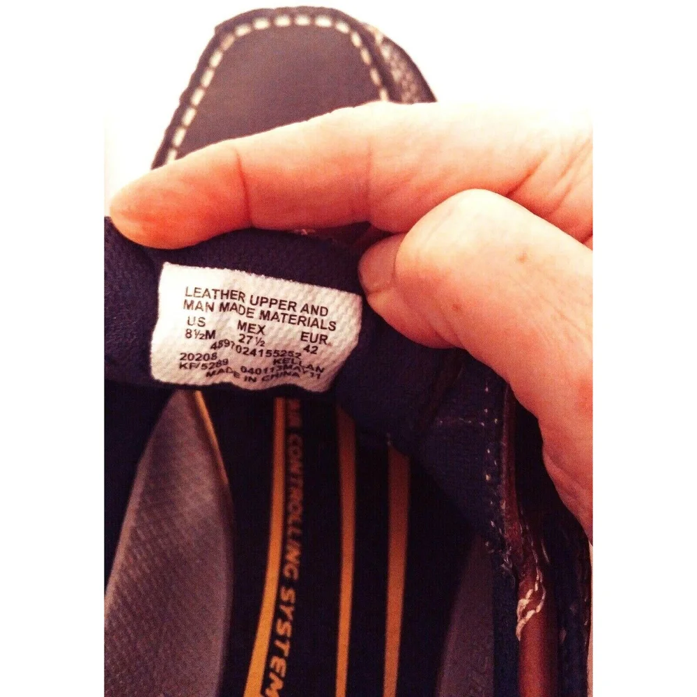 Thom McAn Mens Leather Boat Shoes